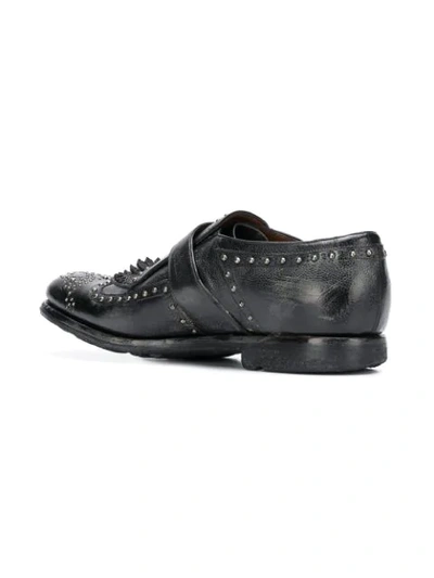 Shop Church's Shanghai Studded Monk Shoes In Black