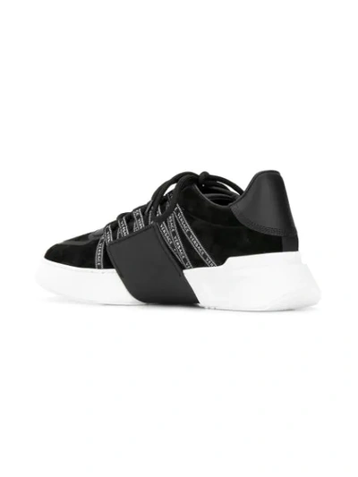 VERSACE LATERAL MEDUSA LOW-TOP SNEAKERS - 黑色
