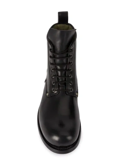 Shop Rick Owens Lace-up Ankle Boots In Black