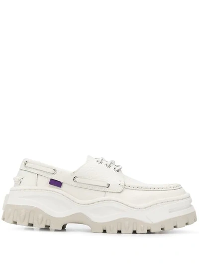 Shop Eytys Mykonos Loafers In White