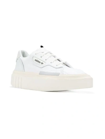 Shop Adidas Originals Hypersleek Sneakers In White