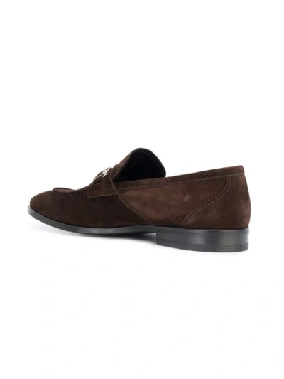 Shop Billionaire Buckled Loafers In Brown