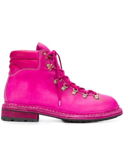 Shop Guidi Hiking Boots In Pink