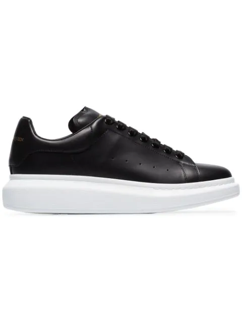 alexander mcqueen sneakers black leather