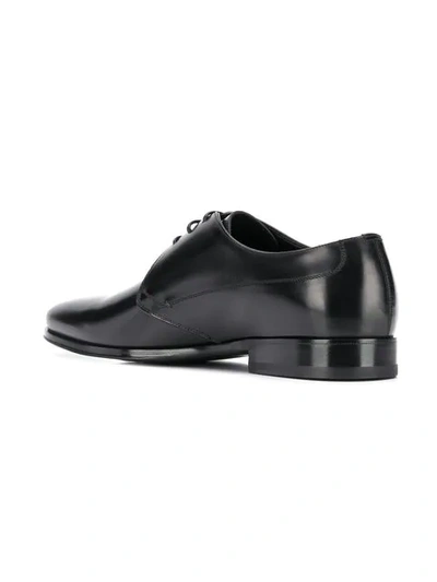 Shop Dolce & Gabbana Pointed Derby Shoes In Black