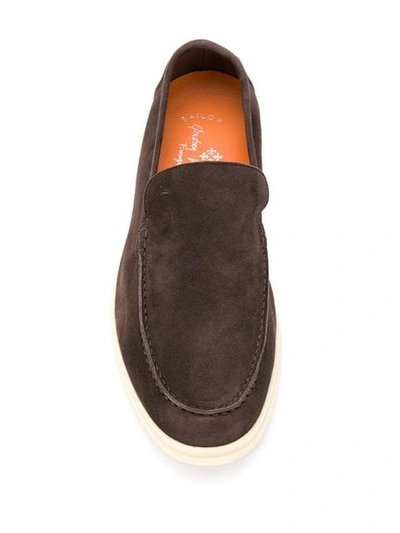 Shop Andrea Ventura Sailor Style Loafers - Brown
