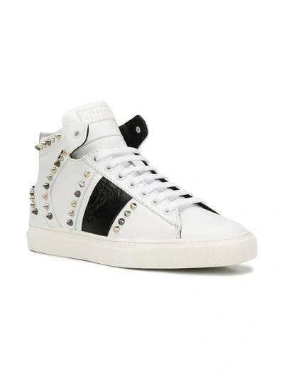 Shop Versace Stud High In White