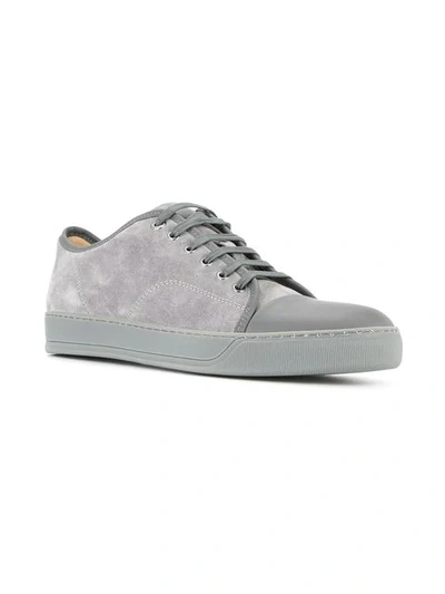 Shop Lanvin Cap-toe Sneakers - Grey