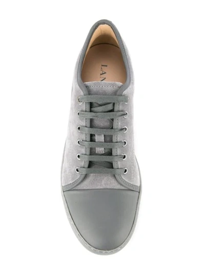 Shop Lanvin Cap-toe Sneakers - Grey