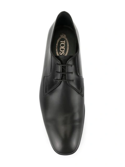Shop Tod's Classic Derby Shoes In Black