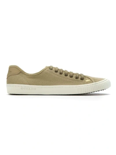 Shop Osklen Canvas Trainers In Brown