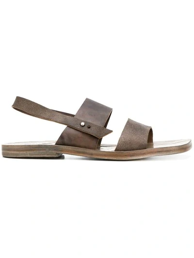 Shop Dimissianos & Miller Slingback Sandals In Brown