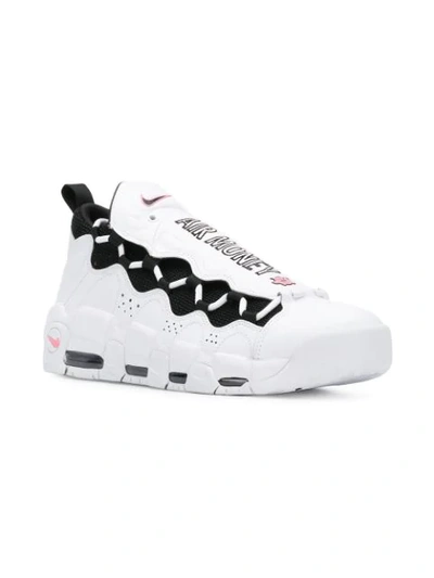 Shop Nike Air More Money Sneakers In White
