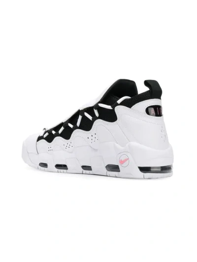 Shop Nike Air More Money Sneakers In White
