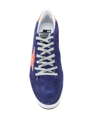 Shop Golden Goose Ball Star Sneakers In Blue