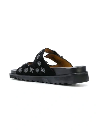 Toga Virilis Buckle Detail Sandals In Black