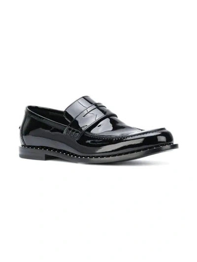 Shop Jimmy Choo Darblay Loafers In Black