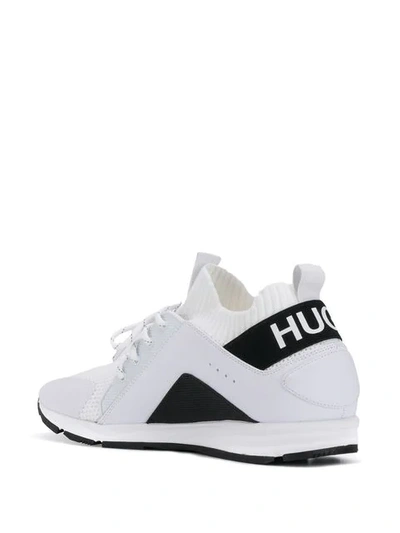 Shop Hugo Boss Logo Sneakers In White