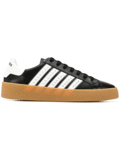 Shop Dsquared2 New Runner Sneakers In Black
