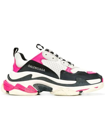 Shop Balenciaga Triple S Sneakers In Multicolour