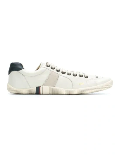 Shop Osklen Panelled Sneakers In White