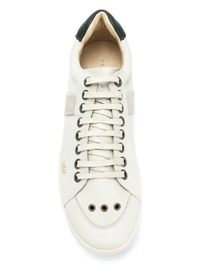 Shop Osklen Panelled Sneakers In White