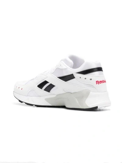 Shop Reebok Aztrek Sneakers In White/black/excellent Red