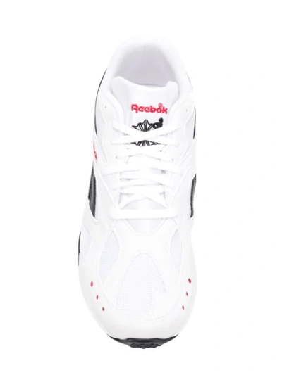 Shop Reebok Aztrek Sneakers In White/black/excellent Red