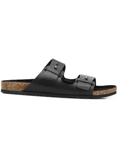 Shop Saint Laurent Jimmy Open-toe Sandals In Black