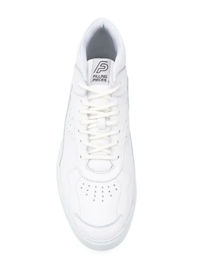 Shop Filling Pieces Hi-top Sneakers In White