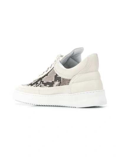 Shop Filling Pieces Panelled Sneakers In Grey