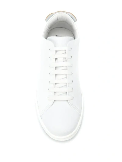 Shop Moschino Teddy Patches Sneakers In White