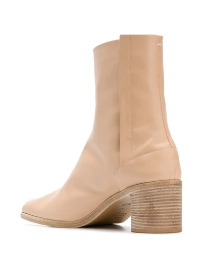 Shop Maison Margiela Tabi Boots In Neutrals