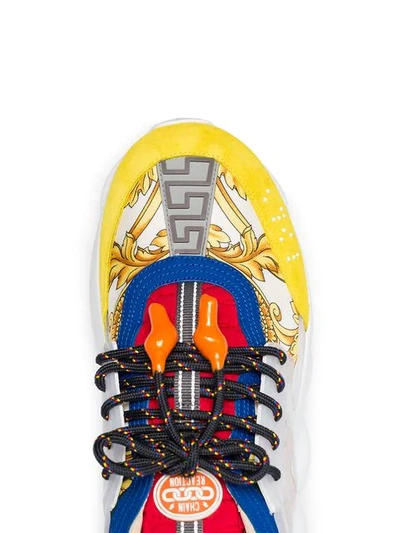 VERSACE MULTICOLOURED CHAIN REACTION PRINTED SNEAKERS - DB5 MULTI