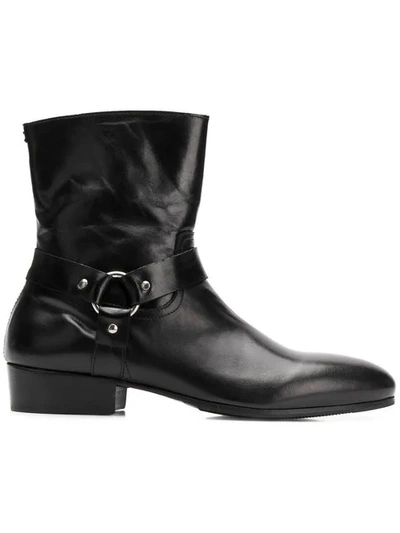 Shop Leqarant Low Heel Boots - Black