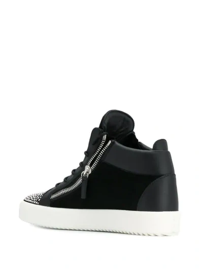 Shop Giuseppe Zanotti Kriss Rock Sneakers In Black