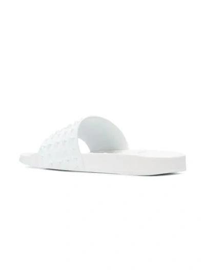 Shop Jimmy Choo Rey Slides In White