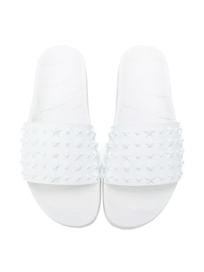 Shop Jimmy Choo Rey Slides In White