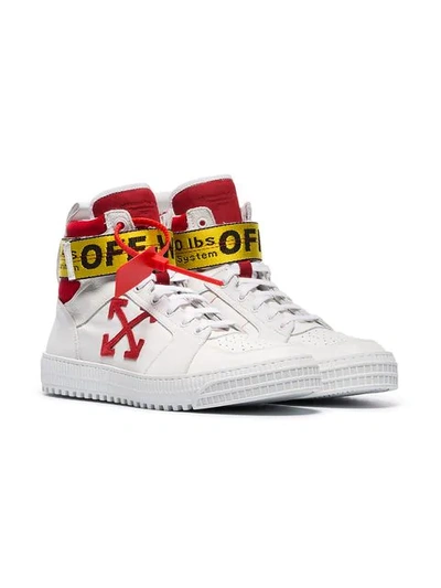 Shop Off-white Industrial Belt Hi-top Sneakers