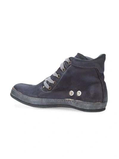 Shop A Diciannoveventitre Distressed Sneakers In Grey