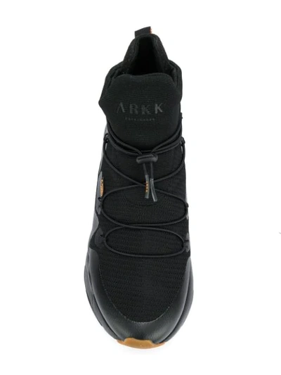 Shop Arkk Chrontech Mesh W13 Sneakers In Black