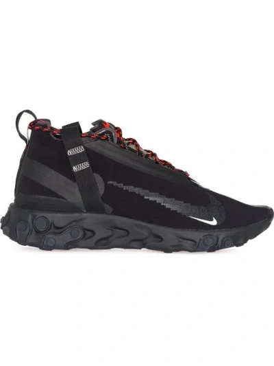 Alfabet velsignelse ekstra Nike React Runner Mid Black Technical Fabric Sneakers In Multi | ModeSens