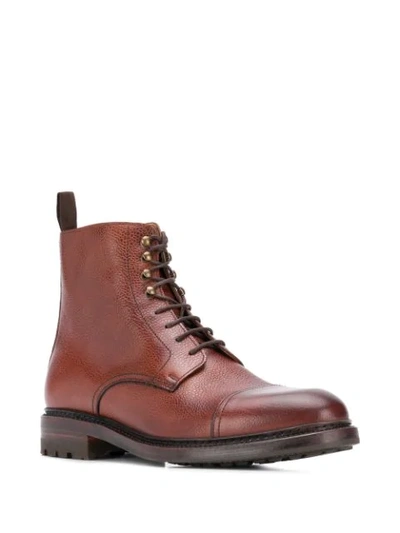 Shop Berwick Shoes Marron Boots In Brown