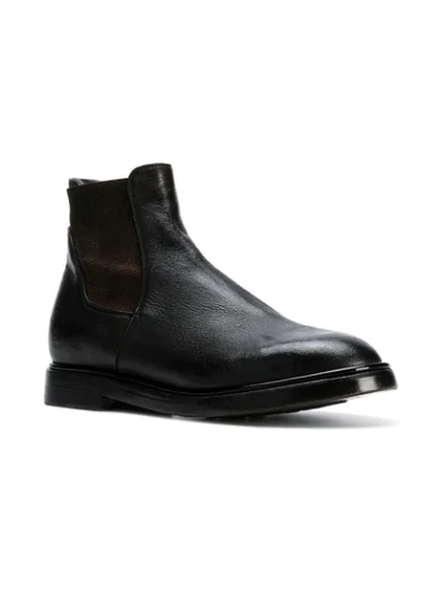Shop Silvano Sassetti Contrast Chelsea Boots In Brown
