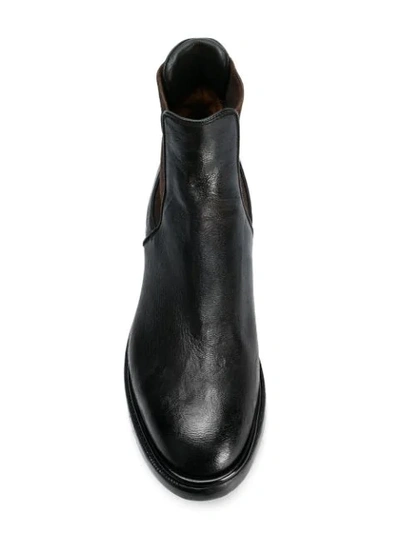 Shop Silvano Sassetti Contrast Chelsea Boots In Brown