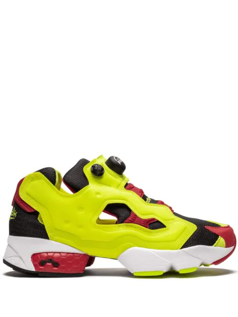 reebok insta pump fury yellow red black