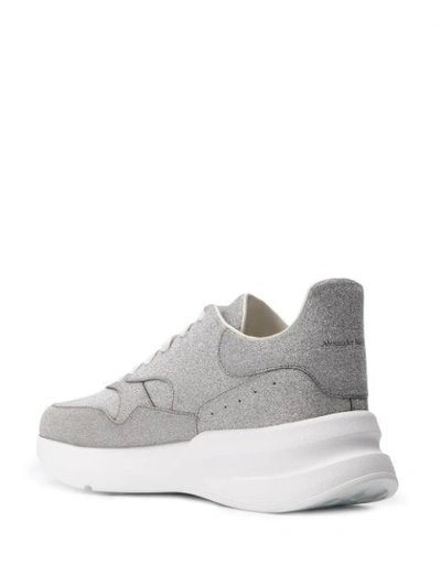 Shop Alexander Mcqueen Oversized Sneakers In Silver