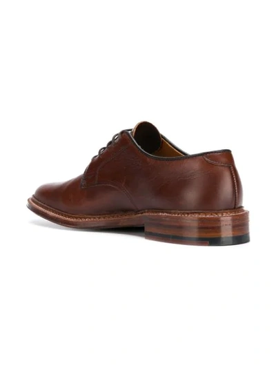 Shop Alden Shoe Company Alden Classic Derby Shoes - Brown