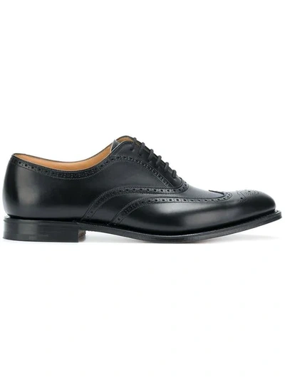 Shop Church's Berlin Leather Oxford Brogues In Black