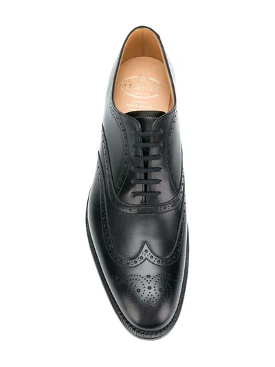 Shop Church's Berlin Leather Oxford Brogues In Black